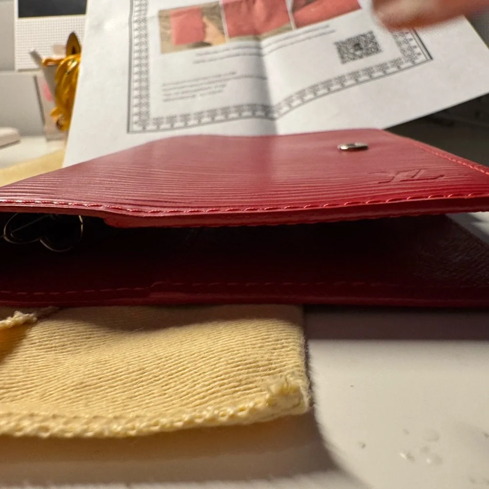 Louis Vuitton Red Leather Planner
